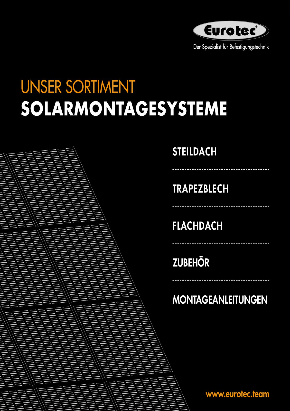 Eurotec Solarmontagesysteme 210x297 De 2022 Ansicht